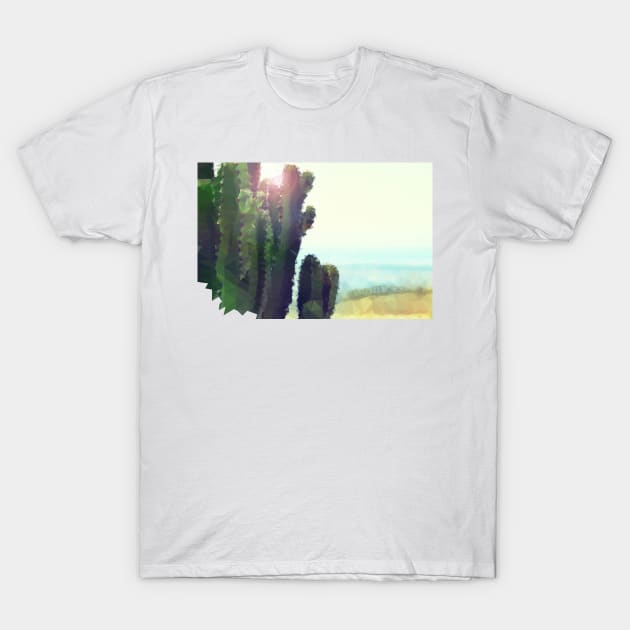 Low Poly Cactus with jagged boundary T-Shirt by TRIME